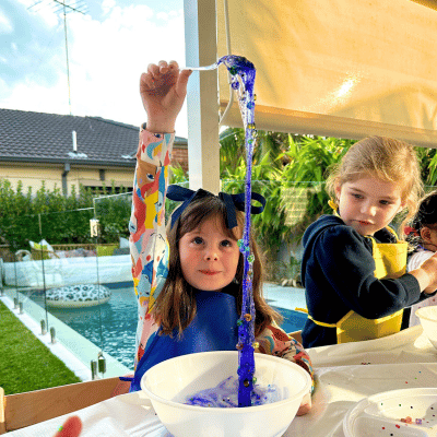 Kids slime party entertainment sydney, slime making
