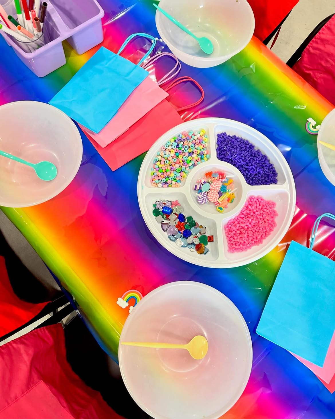 Colourful Sydney slime party Speckles Parties