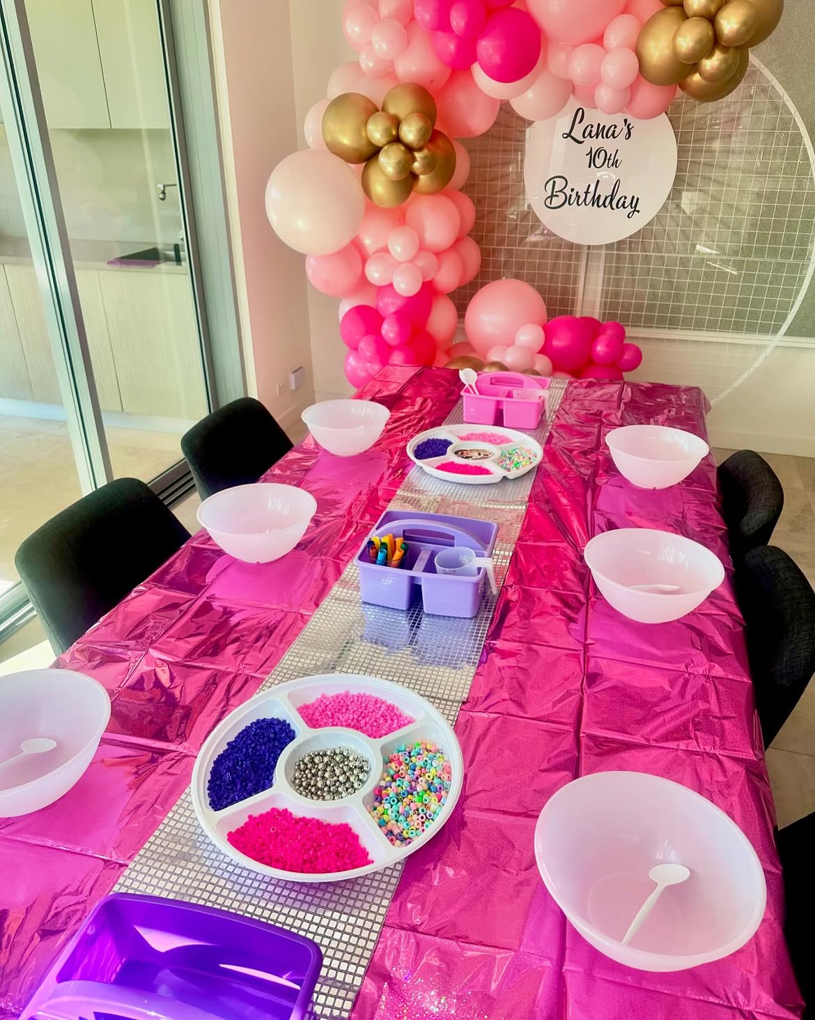 Slime party table, sydney slime entertainment